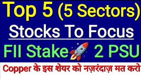 Top 5 Stocks Investors Increased Stake Solar Rare Earth Data Center Copper FMCG Share Stock Finshots