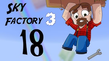 FTB 1.10 SkyFactory 3 Episode 18:  Farming Station and Prismarine!