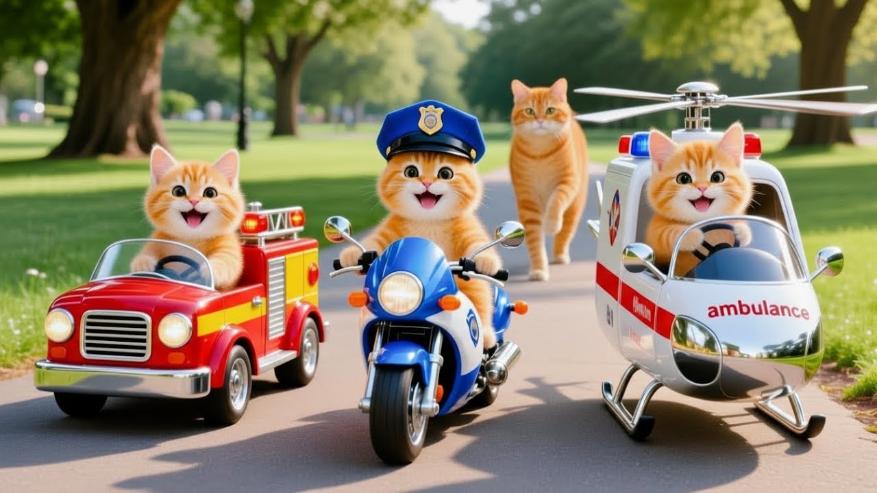 Mama Cat Trims Fur on the Farm and Makes Tiger Hat For Kittens At Home🐾🎩🐯 