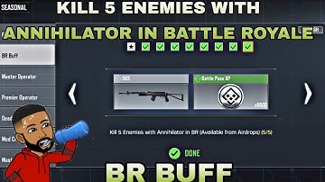 HOW TO KILL 5 ENEMIES WITH ANNIHILATOR IN BATTLE ROYALE _ BR BUFF CALL OF DUTY MOBILE COD MOBILE