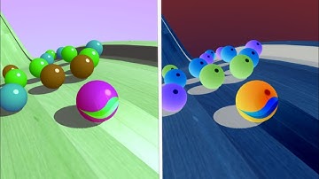 Going Ball vs Reverse Video  Ball Colour Run walkthrough , iOS Android New Update ( part : 105 )