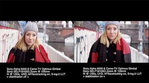 Test Sony Alpha 6500 Stabilization + AF Facetracking with  Came-TV Optimus Gimbal