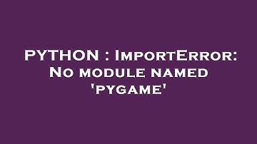 PYTHON : ImportError: No module named 
