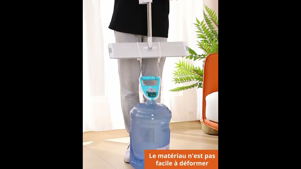 Balai Serpillère TidyBliss Professionnel – Poignée Extra Longue 146 Cm, Microfibre – Pour Sols Carrelage, Bois, Béton (Bleu) - 3