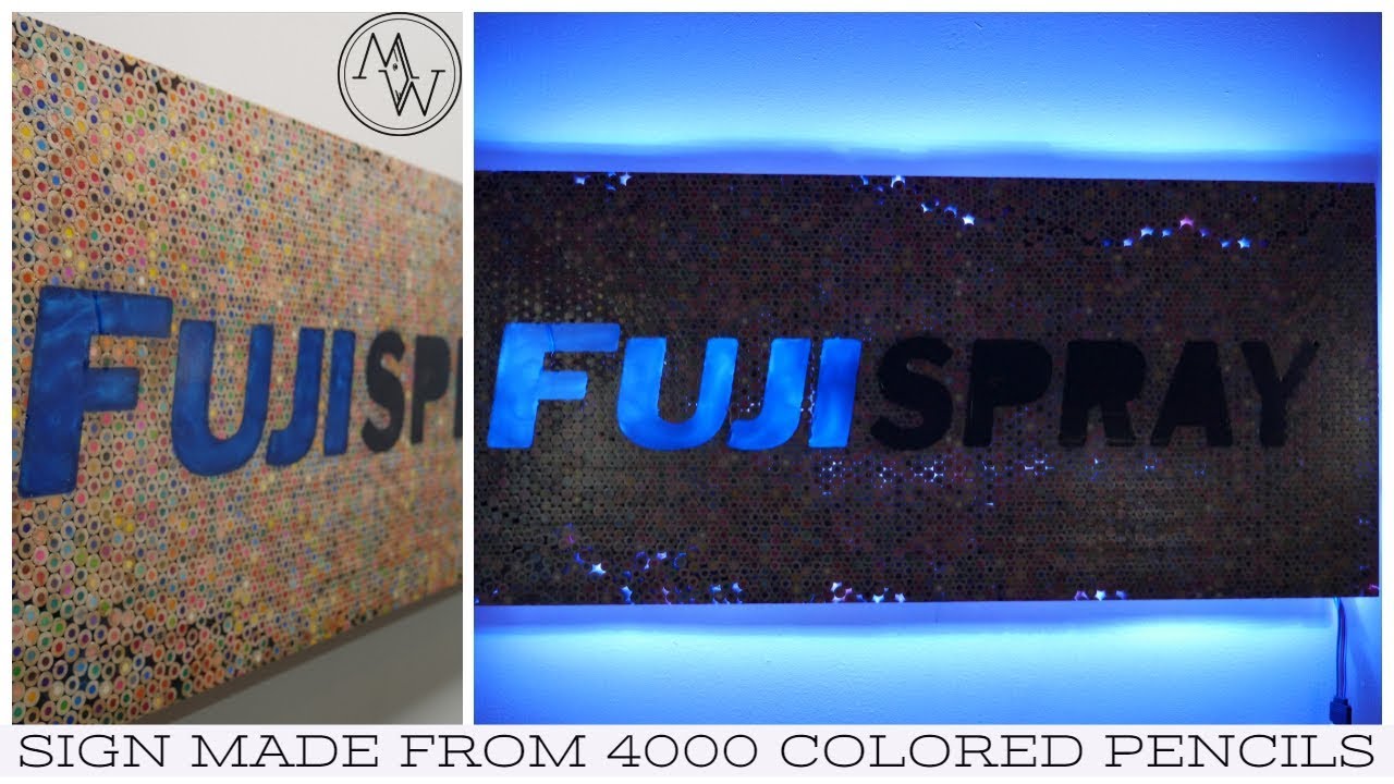 I Built A Sign Out Of 4000 Colored Pencils YouTube