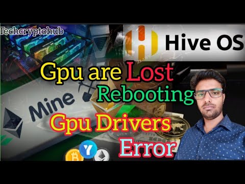 Gpu are lost rebooting hiveos | Gpu driver error no temps hiveos fix |#Hiveos