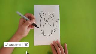 Como DIBUJAR un RATÓN fácil ( Cool art Max ) How to DRAW an easy MOUSE