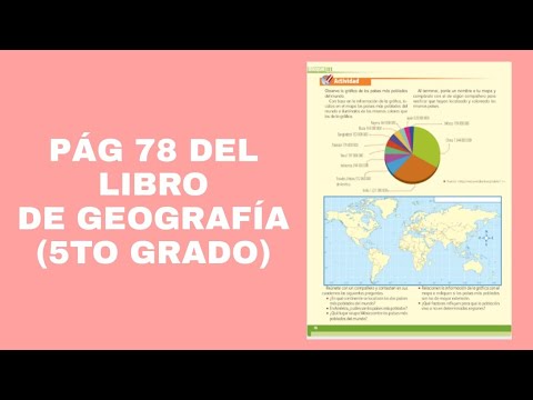 Pag 78 Del Libro De Geografia Quinto Grado Youtube