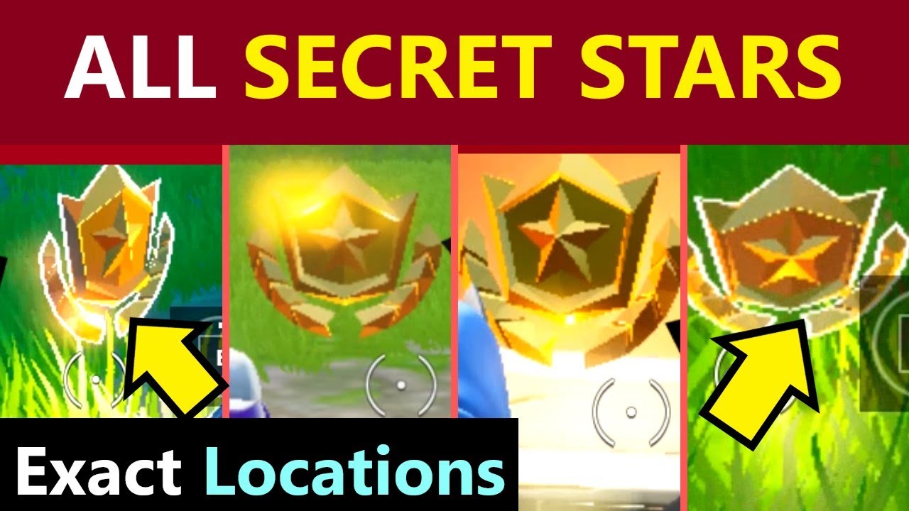 All Secret Battle Stars Season 10 Week 1 To Week 4 Fortnite Season 10