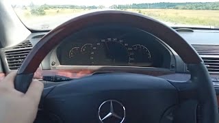 Езда по трассе Mercedes S class w220