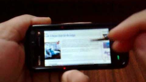 Web Browsing on The 5800