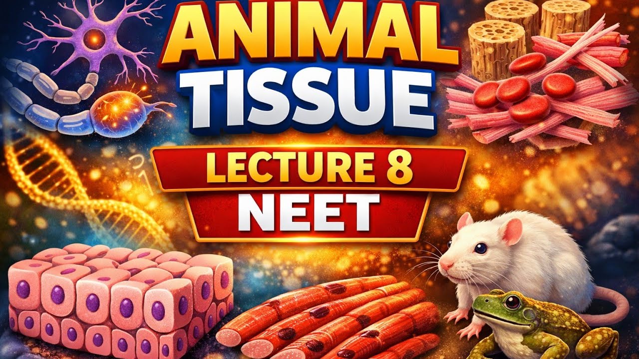 Animal Tissue Lecture 8 | Bone, Cartilage & Blood Explained 🔥 | NEET 2026