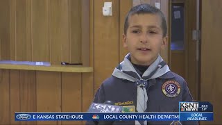 Cub Scout Sells $8,000 in popcorn sales