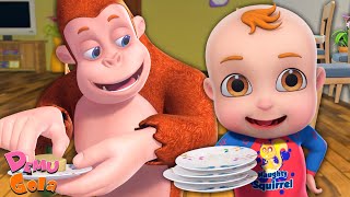 Washing Dishes Episode Demu Gola Cartoon Show For Kids Fun Learning Series For Children