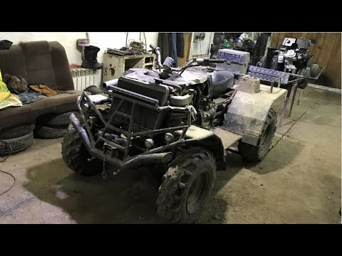 Обзор самодельного *квадроцикла* с двигателем ваз 2109.