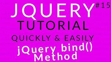 jQuery Tutorial 15 || jQuery bind() Method  || Ujjwal Technical Tips