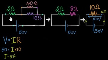 Solved example: Finding current & voltage in a circuit