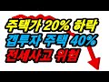 주택가 20% 떨어지면 갭투자 주택 40% 전세사고 위험