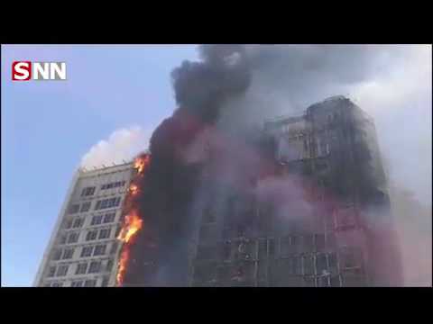 آتش سوزی یکی از هتل های خیابان امام رضا ع