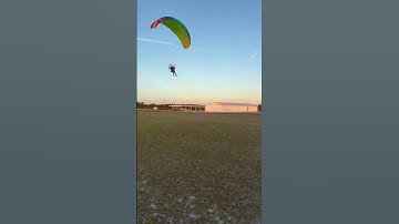 How does this #paramotor landing go? Video coming soon. Nice #sunset flight.