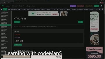 (SCRAPPED) 🌐 Master HTML with W3Schools 🖥️ HTML Styles 🎨
