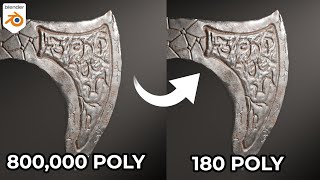 How to Transfer High poly details to Low poly object in Blender