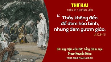Suy niệm Tin mừng: Thứ Hai tuần 15 Thường niên (Mt 10,34-11,1) - Đức Tổng Giám mục Giuse Nguyễn Năng