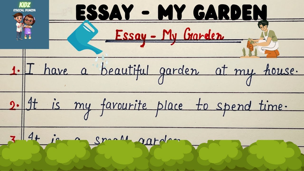 Essay on My Garden in English| 10 lines on my garden| My Garden| Easy ...