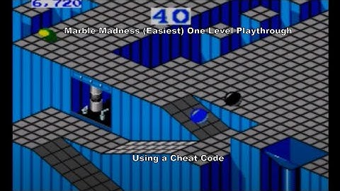 Marble Madness One Level playthrough using a Master System Cheat Code :D #MasterSystem #Sega #MS