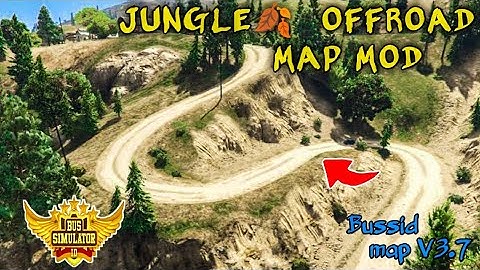 Bussid Map Mod V3.7_ Download Full Detail Jungle🍂 offroad map mod for bus simulator indonesia#map