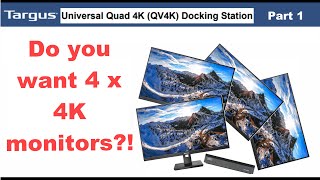 Хотите мониторы 4 x 4K?! - Распаковка док-станции Targus Universal Quad 4K (QV4K)!