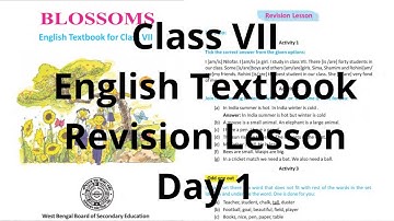 Class 7 English, Revision Lesson
