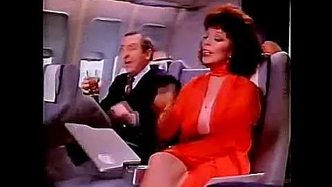 Cinzano Airline TV Advert - Joan Collins & Leonard Rossiter