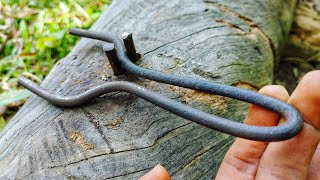 Easy way how to bend Steel wire make a Slingshot Handle