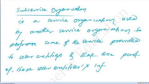 subservice organization