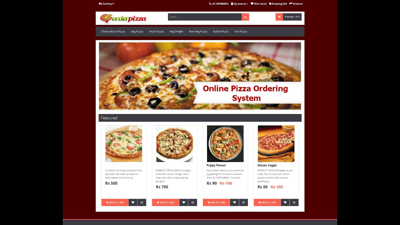 pizza order online