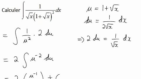 Intégration par changement de variable 3