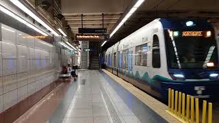 2 Link trains at University Street Station