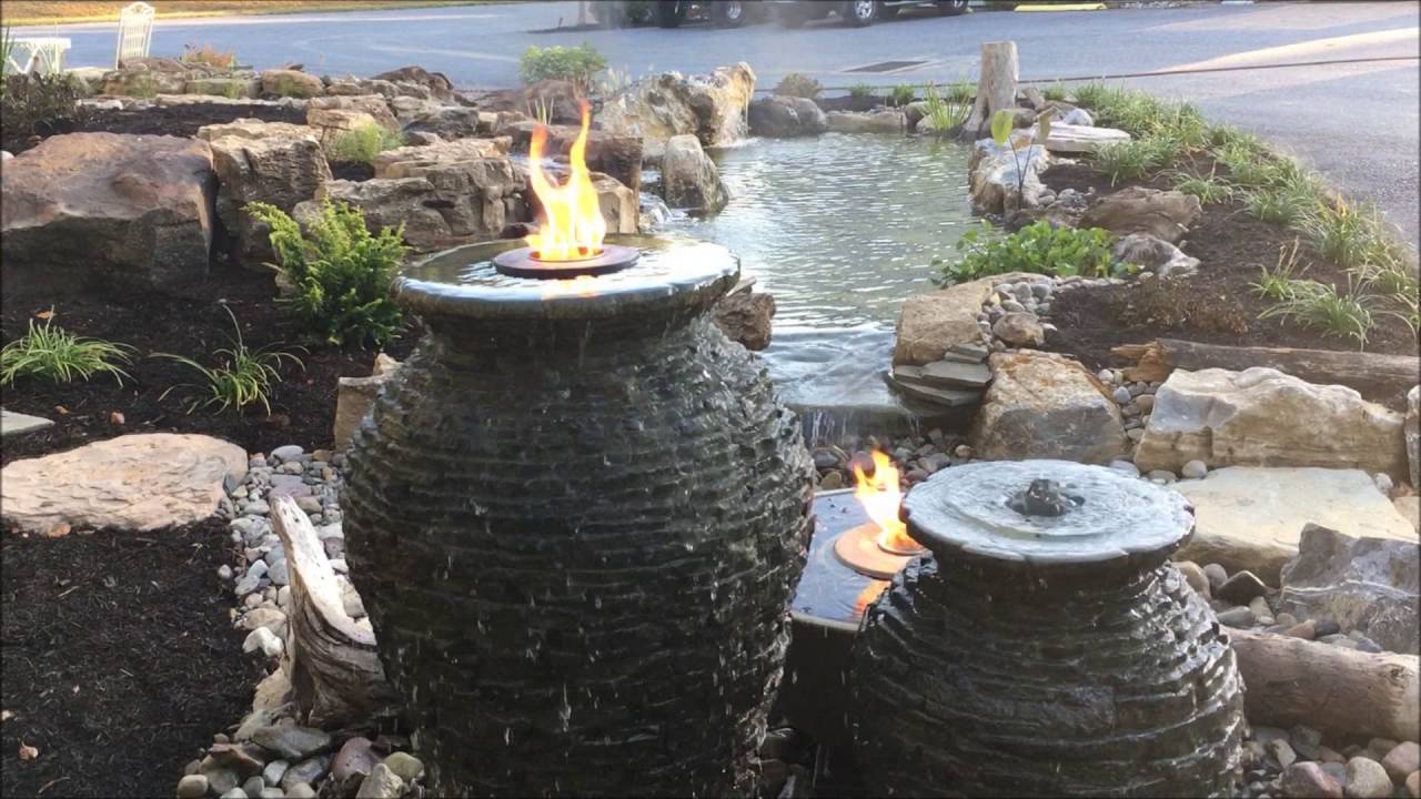 Custom Fire Fountains - YouTube