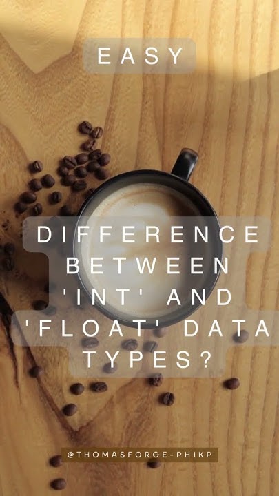 Difference between 'int' and 'float' data types? - YouTube