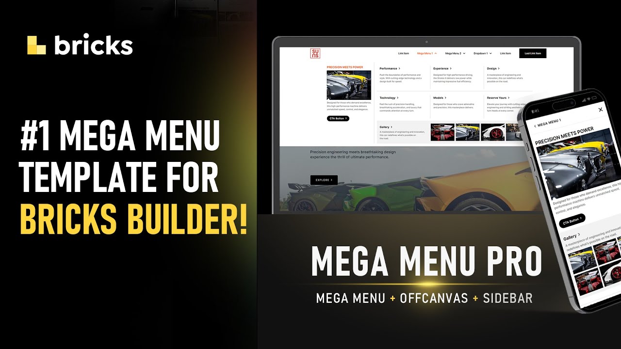Finally! A Bricks Mega Menu That Works! - YouTube