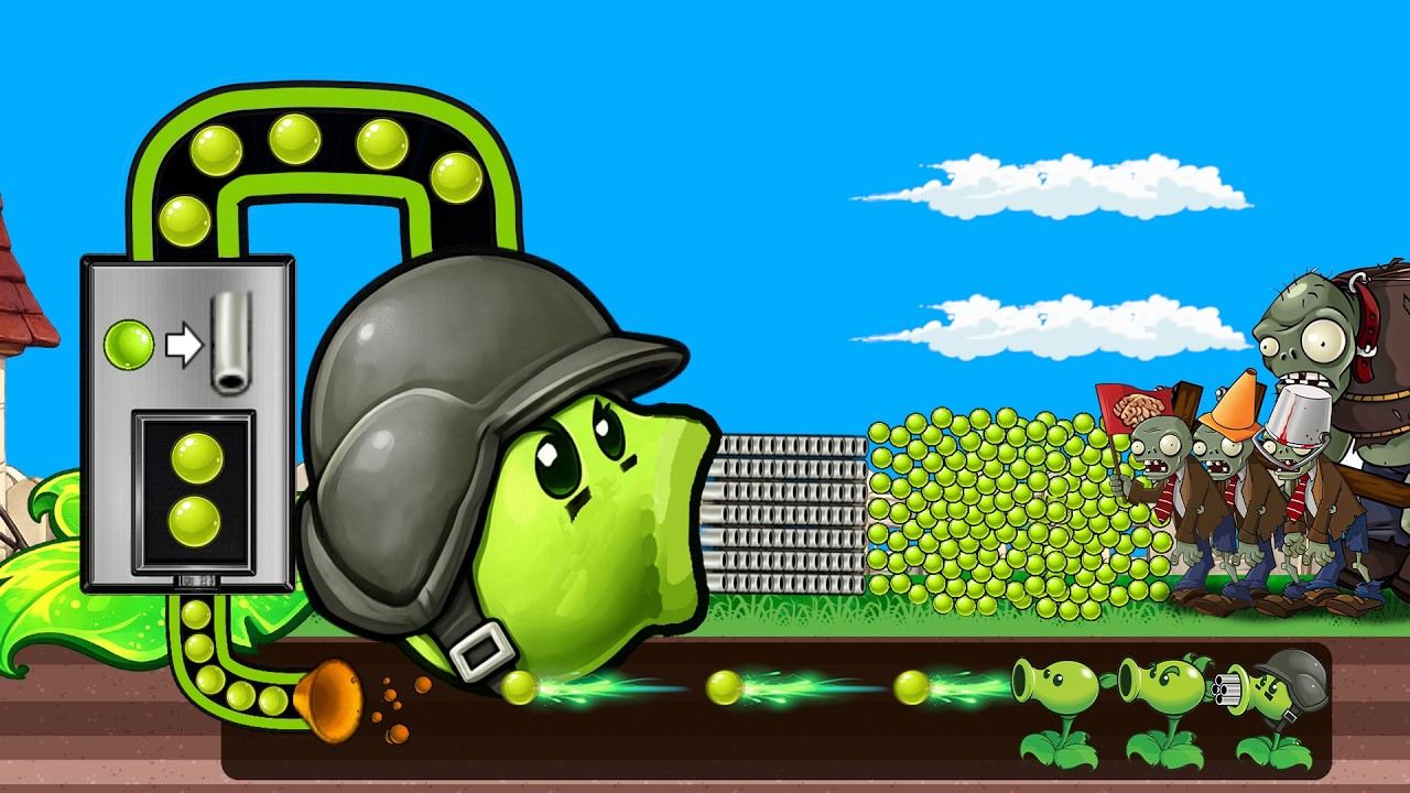 New Pea Gatling Vs Dr Zomboss Plants Vs Zombies Battlez | Plants Vs ...