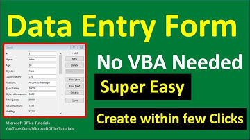 How to Create Excel Data Entry Form (No VBA) | Super Easy