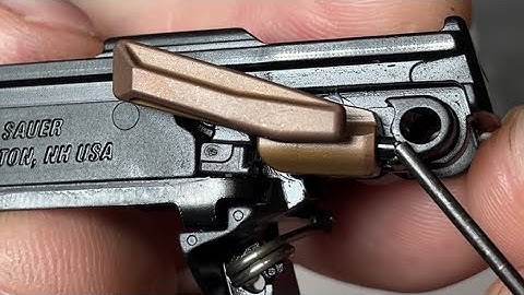 How to remove and install the SIG Sauer P365 manual safety assembly.