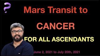 🔥For All Ascendants || Mars transit in ♋️ Cancer || Mars becomes debilitated⬇️ || ✨Punneit