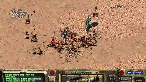 Fallout 1: Bazooka vs Radscorpions!