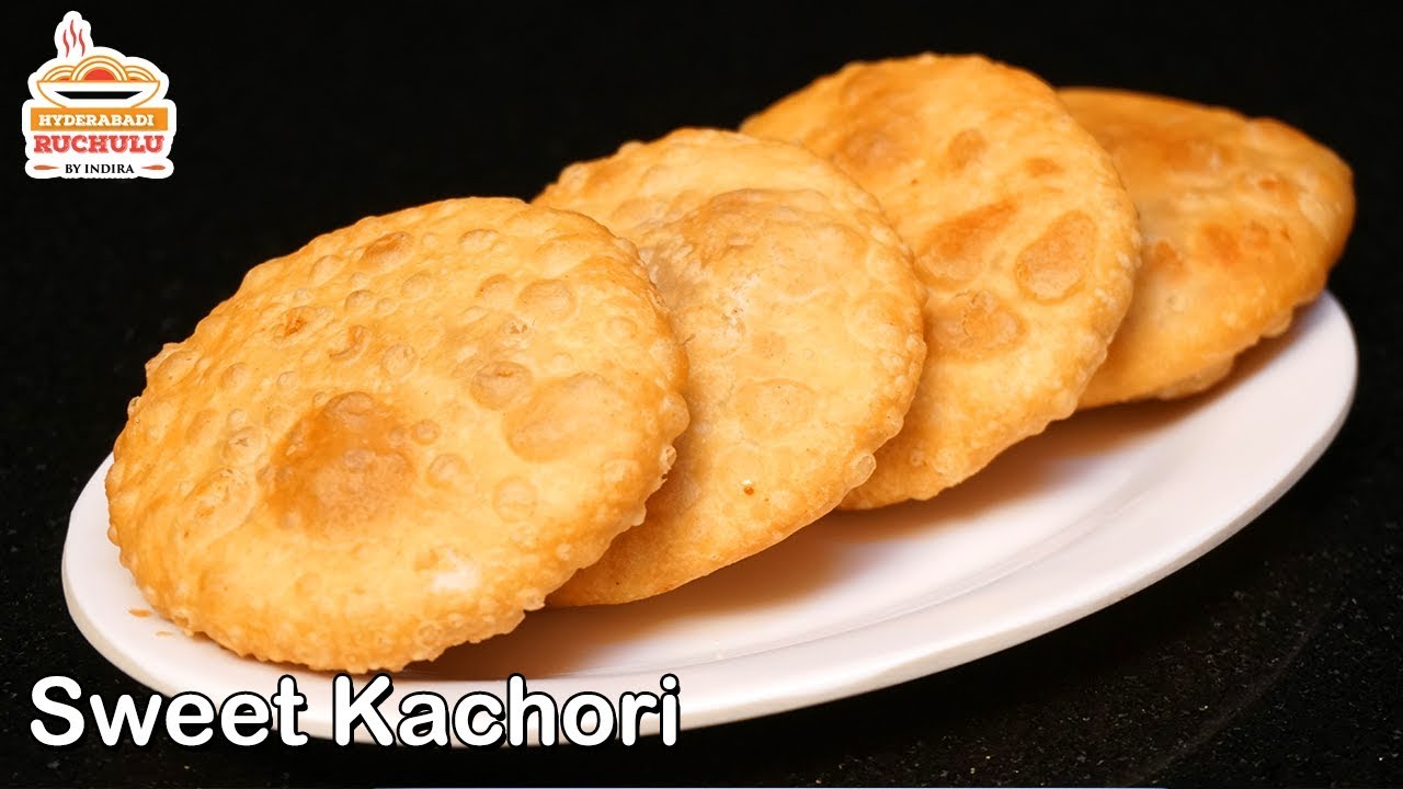 #Kachori | Sweet Kachori Recipe in Telugu | How to make Kachori Recipe | Hyderabadi Ruchulu