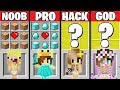 Minecraft Battle: Noob vs PRO vs HACKER vs GOD : SUPER BABY GIRL CRAFTING Challenge / Animation