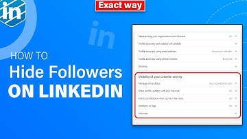 How to Hide Followers on  LinkedIn 2025 | Lock LinkedIn Followers List