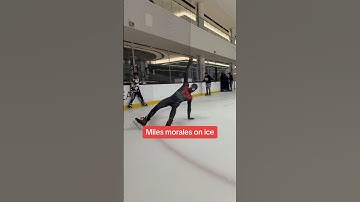 Miles Morales on ice‼️😱🔥 #trendingshorts #viral #spiderman #iceskating
